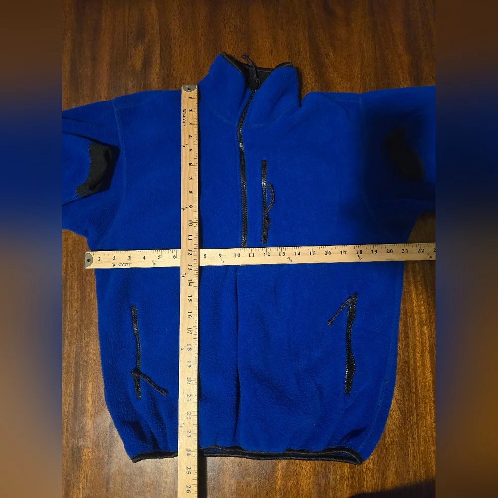 REI‎ Co-op Polartec Fleece Jacket Full Zip Blue Outdoor Hiking Men's Small